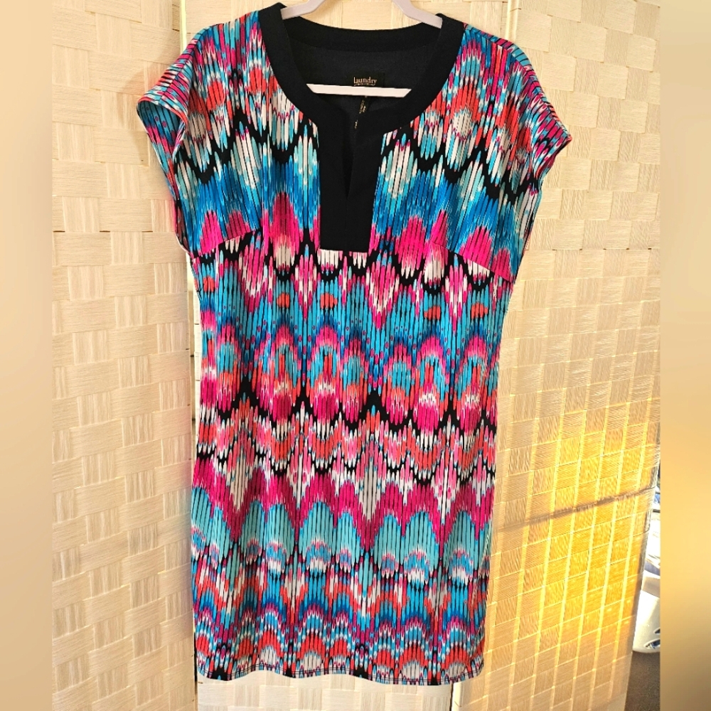 Laundry By Shelli Segal Multicolor Sleeveless Dress Size M